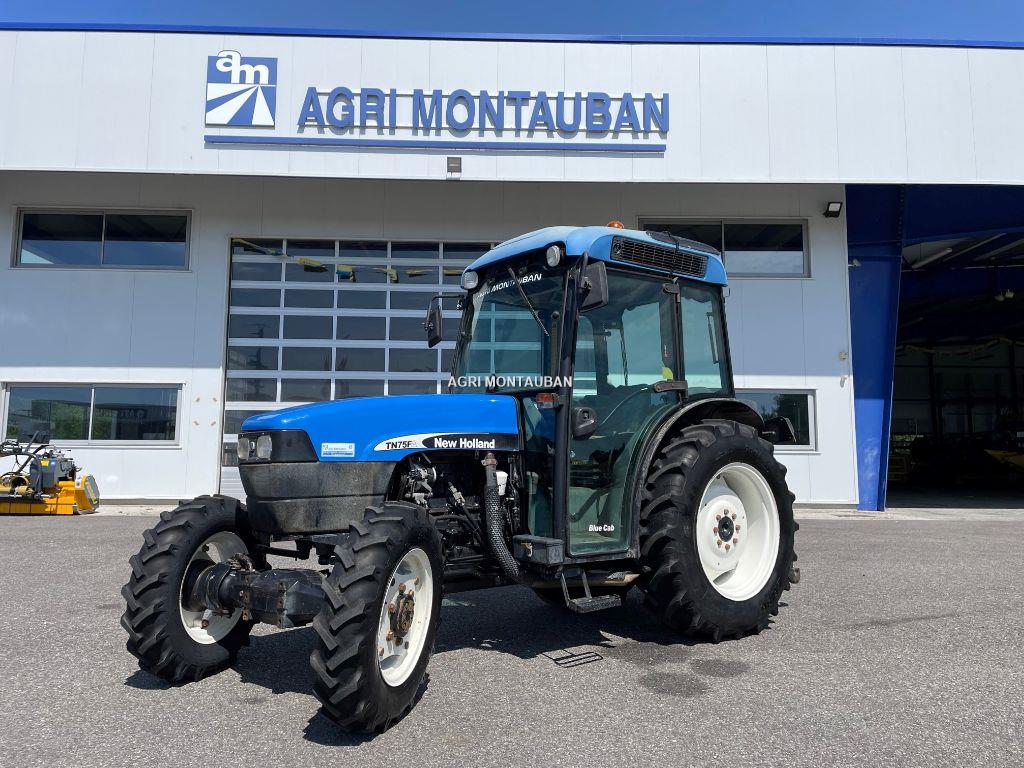 NEW HOLLAND TN 75 FA D Occasion Tracteur Vigneron Fruitier 75 Ch 1998