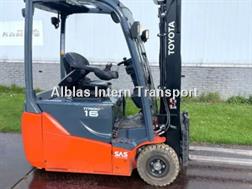 Toyota 8FBE16T heftruck met freelift 3,30m mast