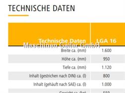 Saphir LGA 16 , Leichtgutschaufel mit Abschiebewand