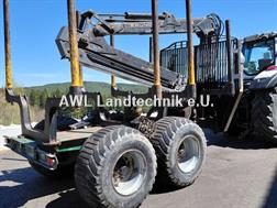 Kronos Anhänger 150 4WD AB mit Kran 8020XL