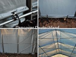 Divers Lagerzelt 6x6x3,7 m PVC Zelthalle Lagerhalle Garag
