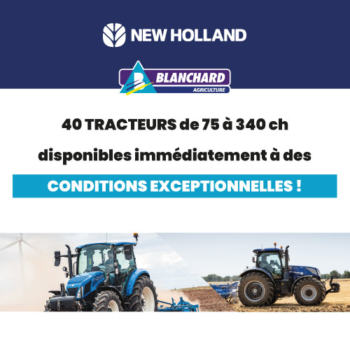 40 tracteurs New Holland disponibles à conditions exceptionnelles !