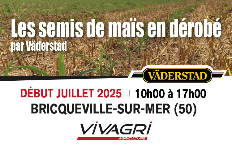 ÉVÉNEMENT Les semis de maïs en dérobé par Väderstad